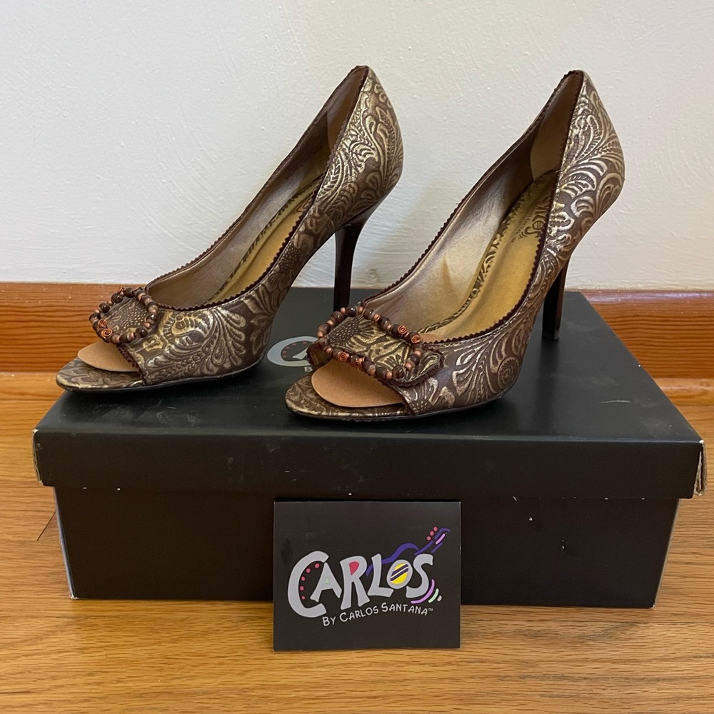 Carlos Bronze heels